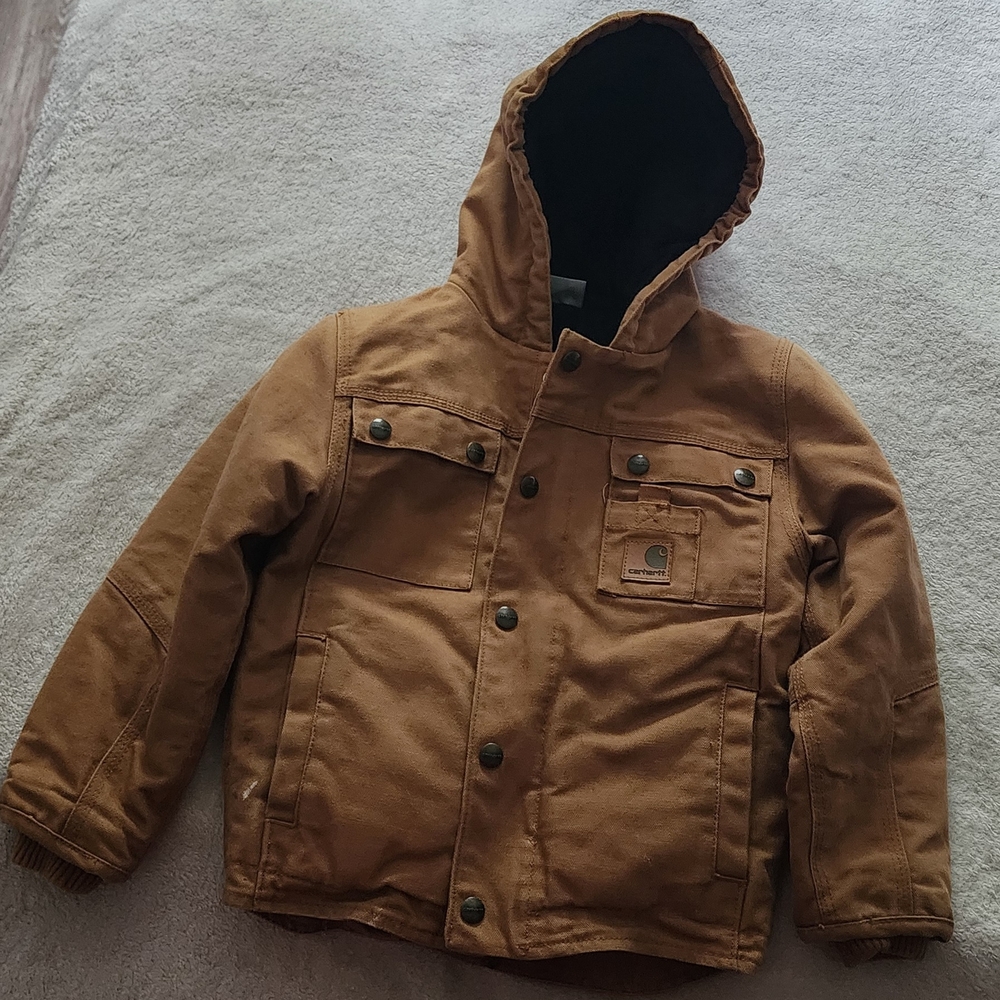 Carhartt Kids Brown Hooded Jacket